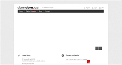 Desktop Screenshot of domdom.ca